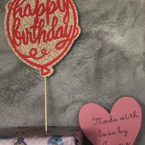 Balloon cake topper